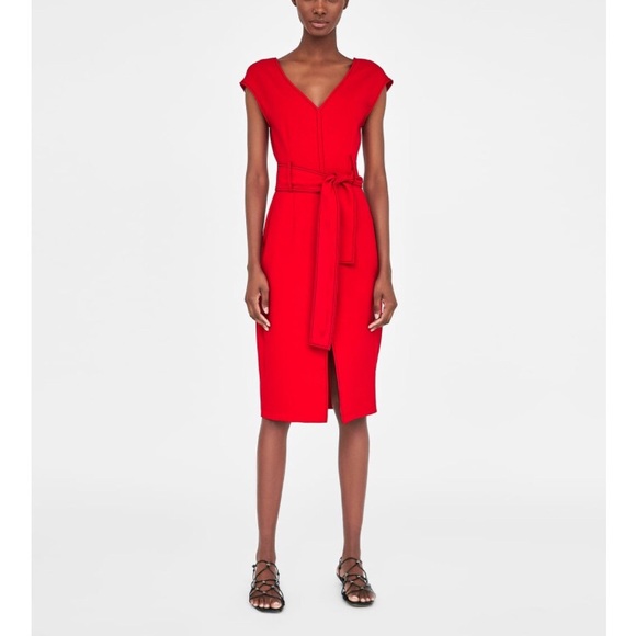 Zara Dresses & Skirts - Zara Dress with Contrasting Top Stitch